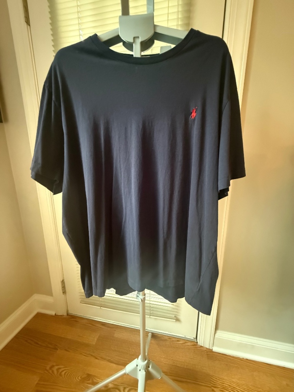 Polo Ralph Lauren Men’s 2XB Big & Tall Crew Neck T-Shirt Navy Red Pony
